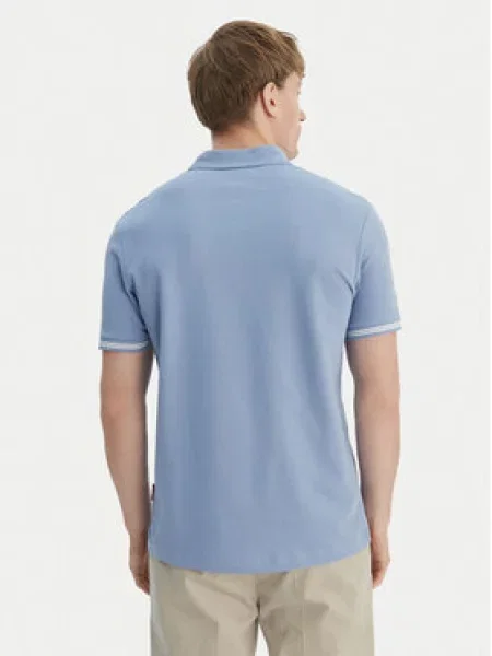 JOOP! Jeans Polo majica 15 Svetlo Modern Fit modra