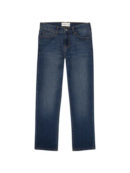 Jeansy straight leg dziecięce Abercrombie Fitch niebieskie
