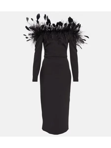 Sukienka midi Safiyaa do kolan garniturowa czarna