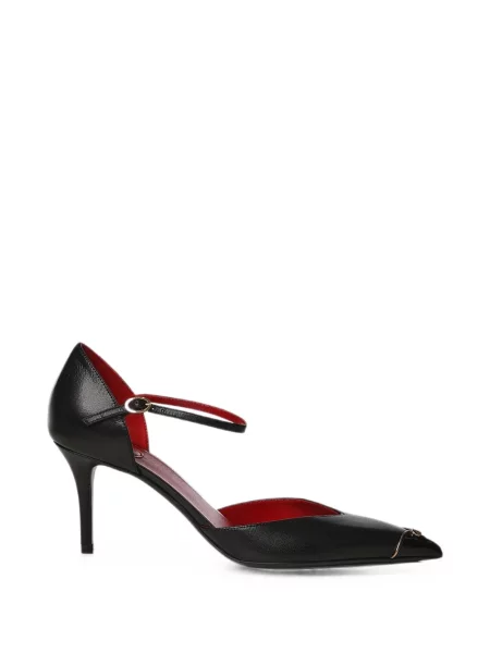 Pantofi cu toc Valentino Garavani din piele cu cataramă negru