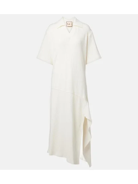 Rochie midi Plan C până la genunchi de costum galben