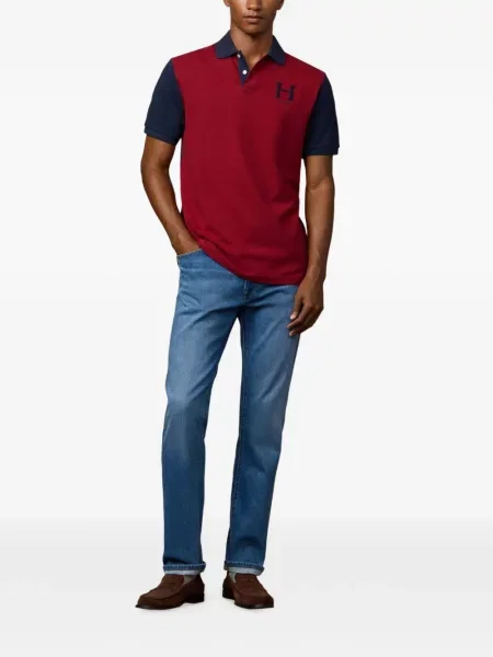Tricou polo Hackett London cu autograf roșu