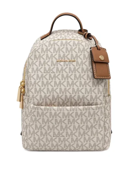Top Michael Michael Kors din piele cu imagine maro