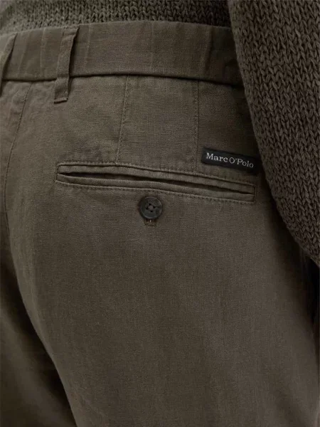 Spodnie lniane model OSBY JOGGER PLEATS' Marc O'polo
