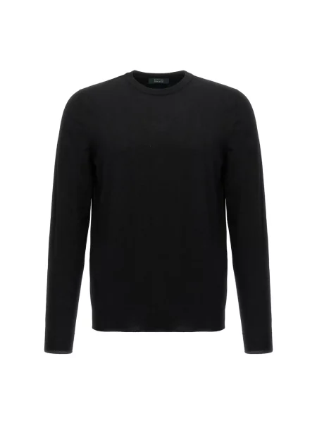 Sweter Zanone wełniany czarny