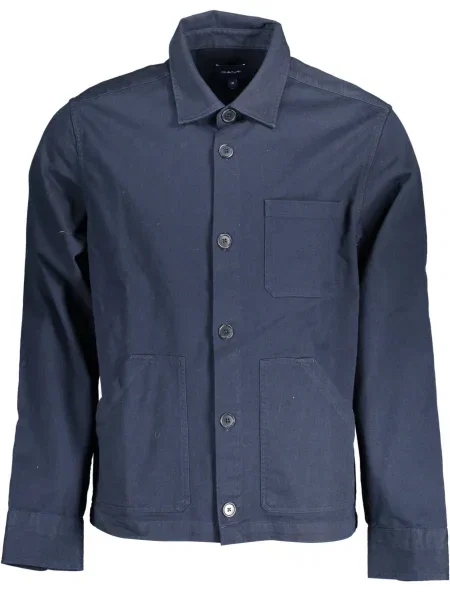 Дълго риза Gant с дълъг ръкав синьо