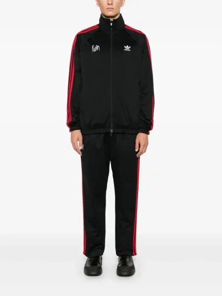 Dzianinowe spodnie Adidas czarne