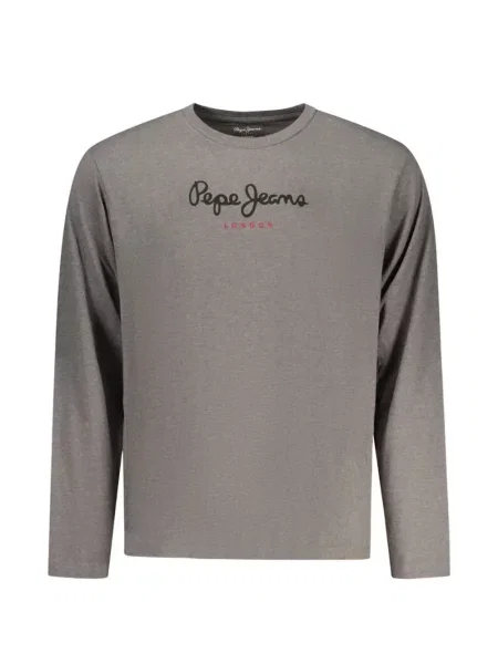 Lung tricou Pepe Jeans cu imagine gri