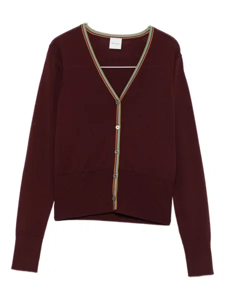 Cardigan Paul Smith cu dungi roșu
