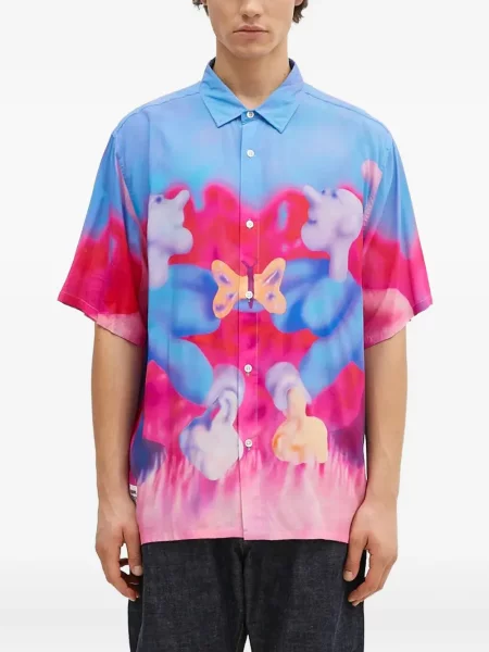 Krátká košile Pleasures růžová