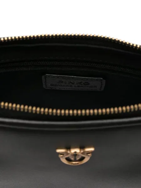 Geanta de piele Pinko din piele negru