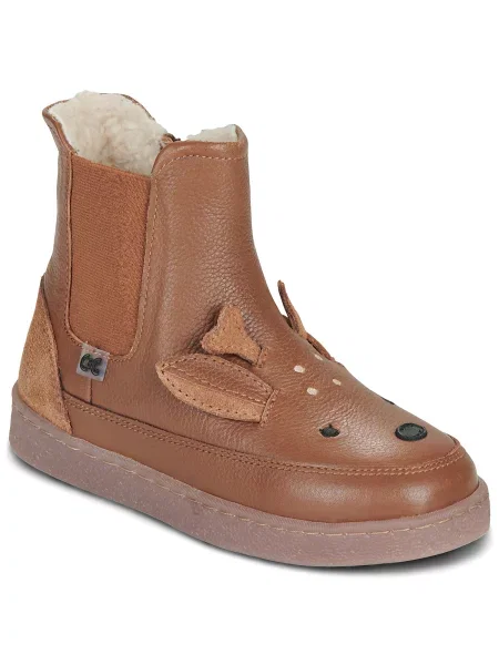 Pantofi copii Citrouille Et Compagnie maro