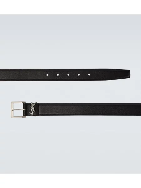 Curea Saint Laurent din piele negru
