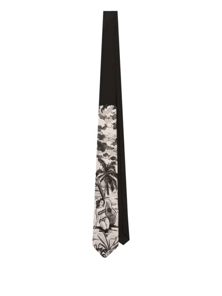 Cravată Dolce & Gabbana cu imagine negru