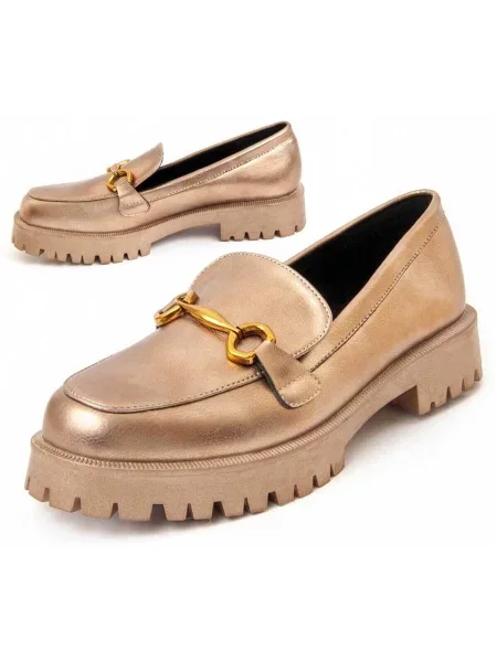 Pantofi Montevita auriu