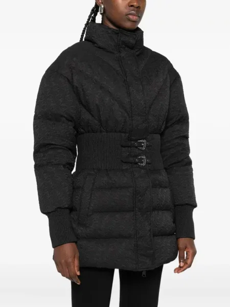 Pikowana kurtka jeansowa Versace Jeans Couture czarna