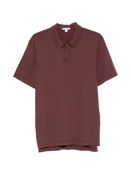 Scurt tricou polo James Perse violet
