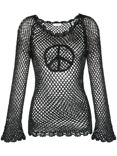 Dzianinowy top Erl czarny