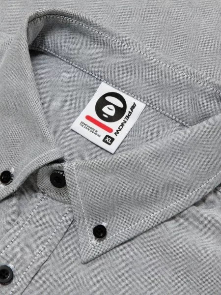 Cămașă Aape By A Bathing Ape cu broderie gri