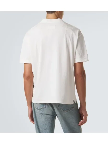 Tricou polo Maison Margiela alb