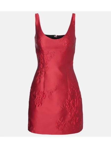 Obleka Emilia Wickstead iz žakarda rdeča