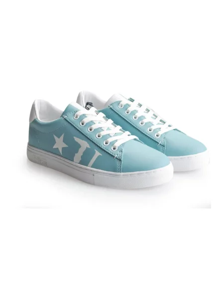 Sneakersy Trussardi niebieskie