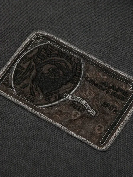Pulover Aape By A Bathing Ape cu glugă gri