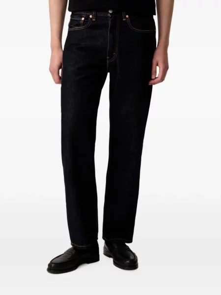 Decupat pantaloni scurți din denim Levi's® zdrențuiți cu talie înaltă albastru