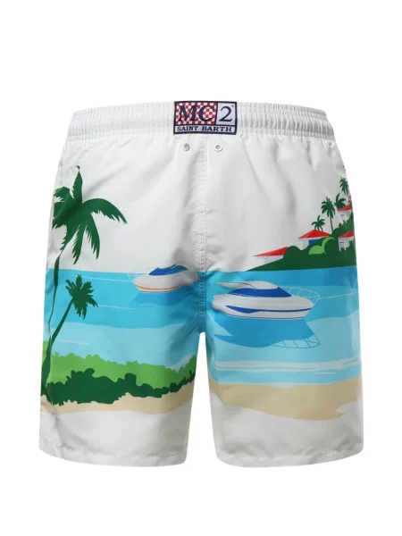 Slip de baie Mc2 Saint Barth cu cordon alb