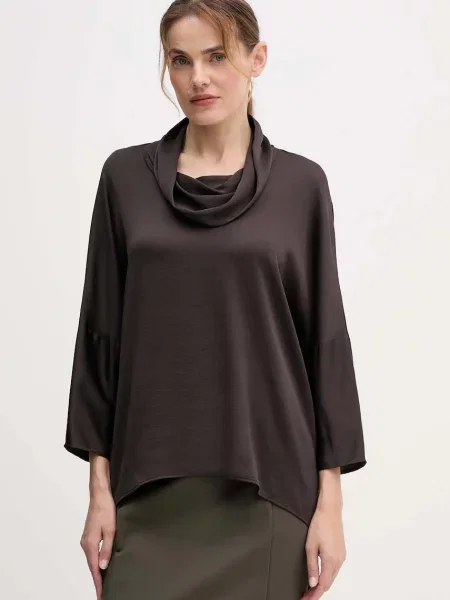 Bluza Joseph Ribkoff za žene bez uzorka smeđa