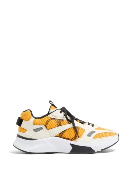 Sneakerși Valentino Garavani din piele de căprioară galben