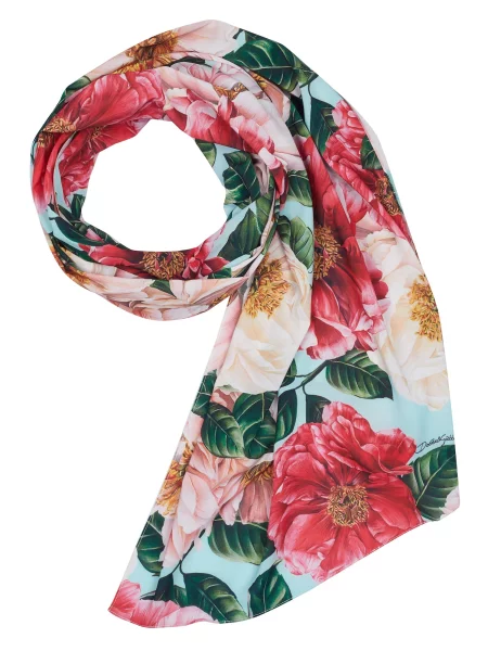 DOLCE & GABBANA Šal svetlo modra