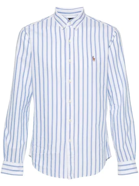 Με τιράντες μάλλινο παντελόνι Polo Ralph Lauren με απλικέ λευκό