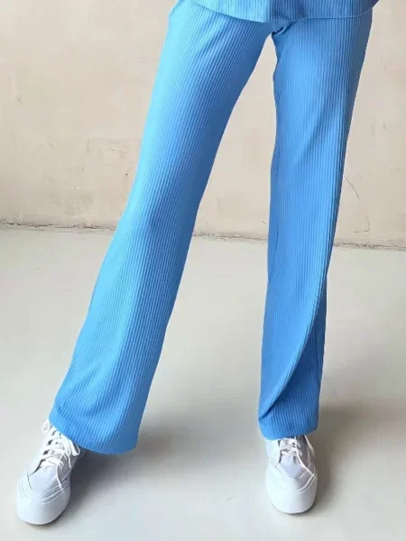 Штани повсякденні LadyLike текстиль блакитний