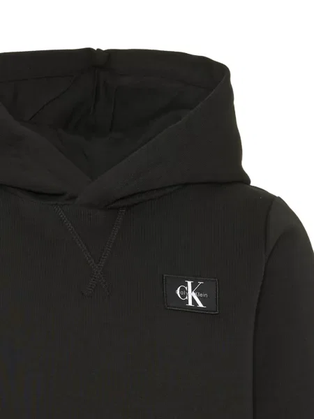 Bluza z kapturem dziecięca Calvin Klein czarna