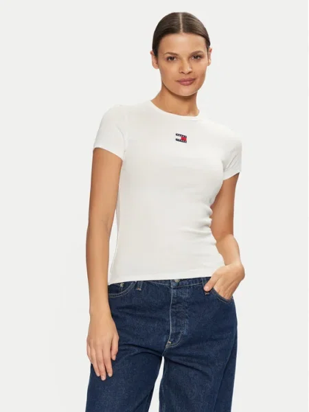 Tommy Jeans Tricou alb