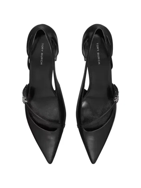 Pantofi cu toc Tory Burch cu cataramă negru