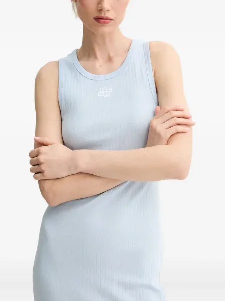 Rochie maxi Munthe fără mâneci albastru