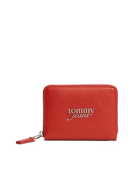 Tommy Jeans Portofel BOLD MED ZA intens roșu
