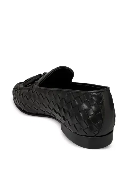 Bőr loafer Franzese Collection fekete