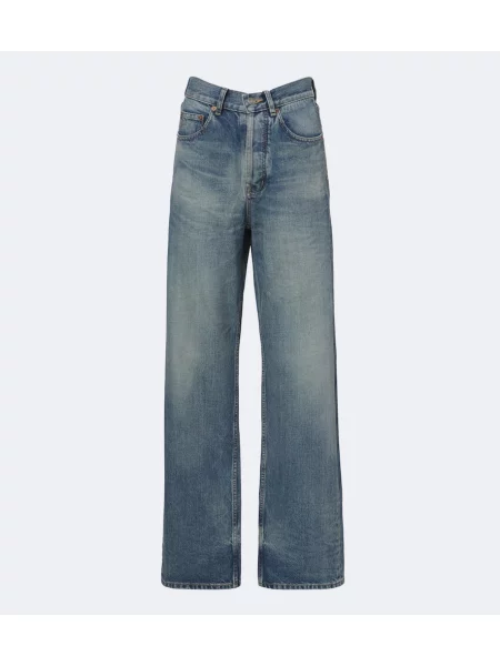 Blugi cu picior larg Saint Laurent albastru