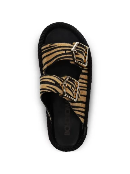 Espadrile Bohonomad cu imagine cu cataramă cu model zebră