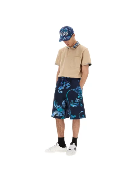 Szorty jeansowe Versace Jeans Couture niebieskie