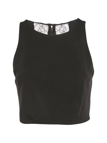 Top Alice + Olivia din dantelă negru