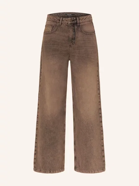 Marc Aurel Džíny Se Širokými Nohavicemi brown denim hnědé
