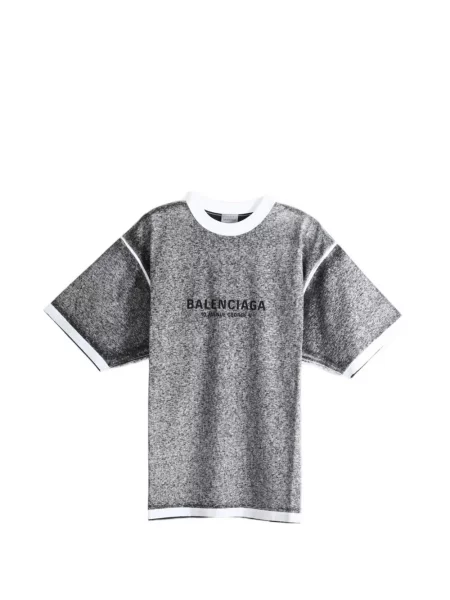 Tricou Balenciaga cu imagine gri