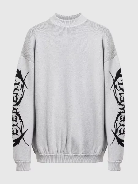 Шерстяной свитер Vetements серый