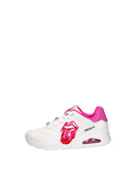 Sneakersy Skechers z kamieniami białe