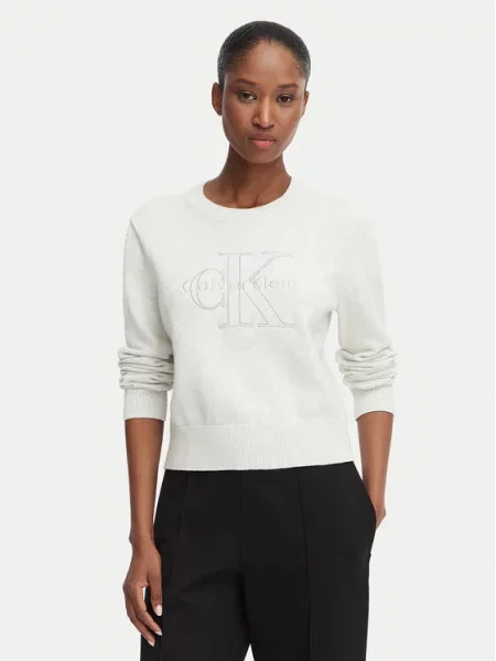 Svetr Calvin Klein Jeans šedý