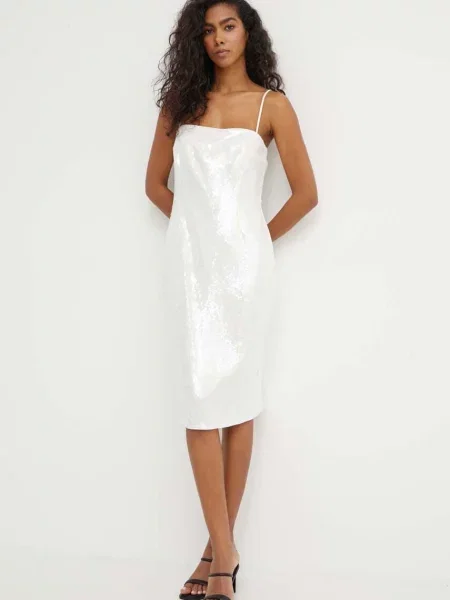 Theory rochie mini mulata alb